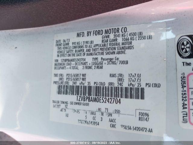 1ZVBP8AM0E5242704 Ford Mustang V6