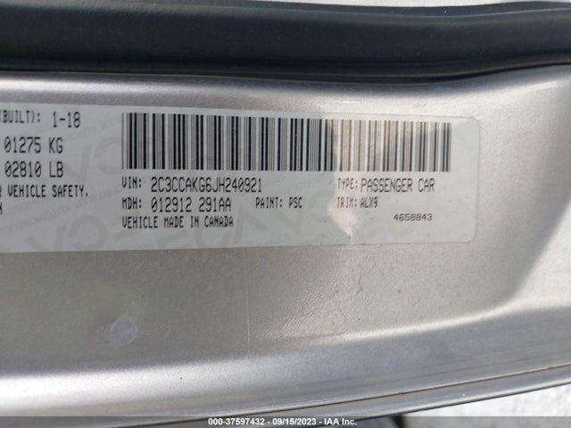 Chrysler 300 Limited Awd 2018 2C3CCAKG6JH240921 Image 9