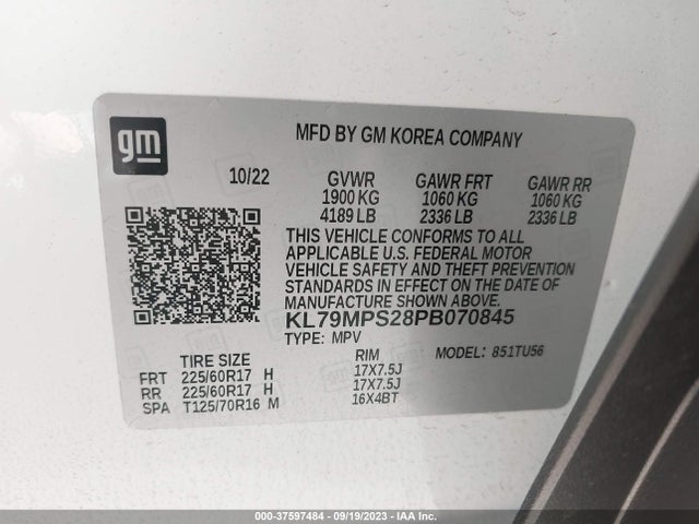 Chevrolet Trailblazer Lt 2023 KL79MPS28PB070845 Image 15
