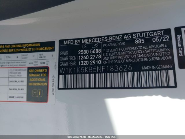 W1K1K5KB5NF183626 Mercedes-Benz E-class E 450