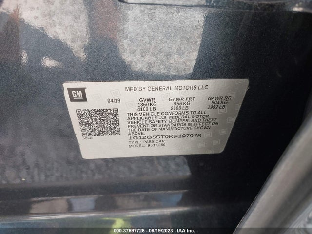 Chevrolet MALIBU RS 2019 1G1ZG5ST9KF197976 Image 9