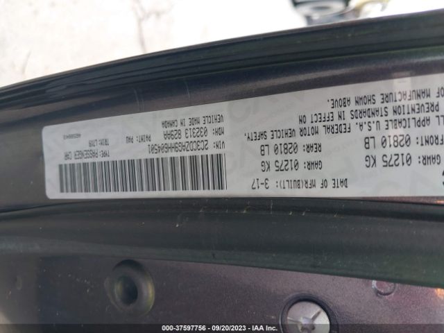 2C3CDZAG9HH604501 Dodge Challenger Sxt