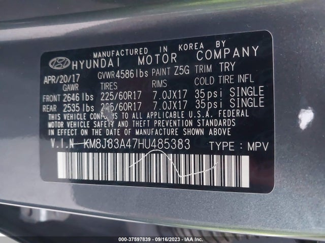 Hyundai TUCSON SE 2017 KM8J33A47HU485333 Image 15