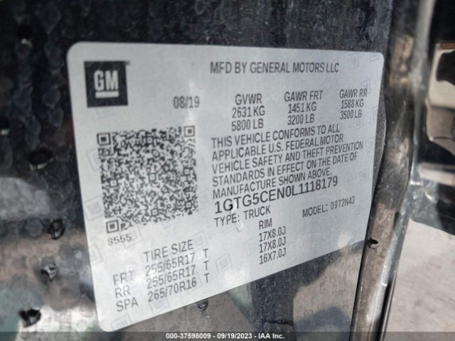 1GTG5CEN0L1118179 GMC Canyon 2wd Sle