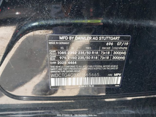 WDCTG4GBXLJ665665 Mercedes-Benz Gla Gla 250