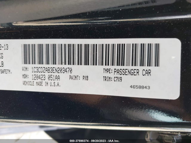 Dodge AVENGER SE 2014 1C3CDZAB3EN203470 Image 9