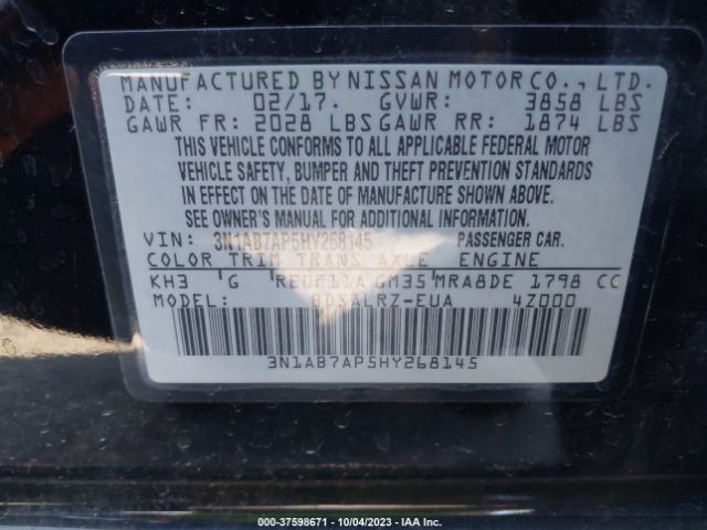 3N1AB7AP5HY268145 Nissan SENTRA SR