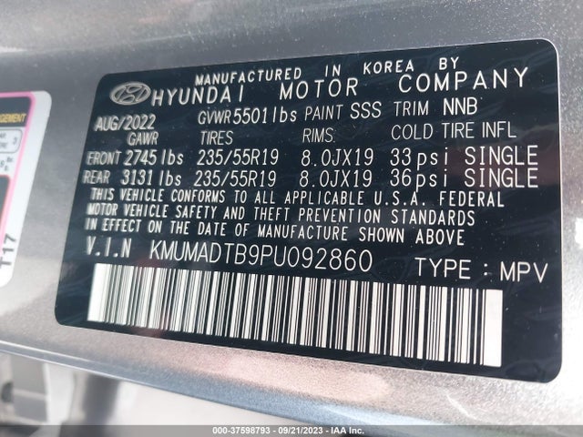 Genesis Gv70 2.5t 2023 KMUMADTB9PU092860 Image 9