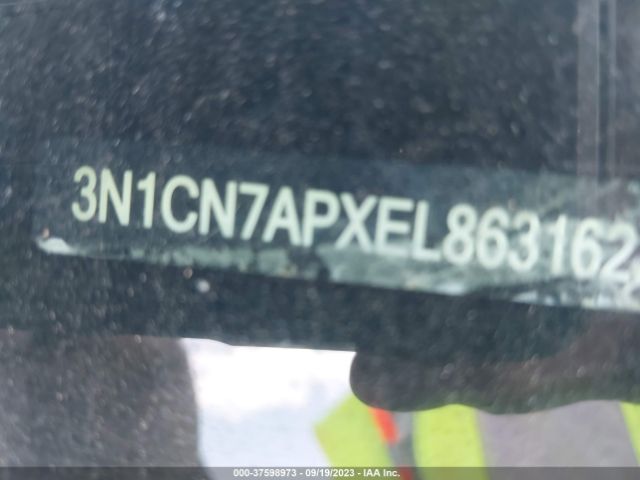 3N1CN7APXEL863162 Nissan Versa S Plus
