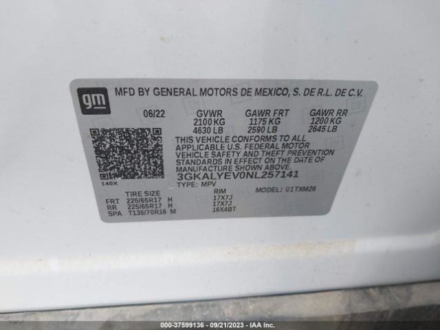 3GKALYEV0NL257141 GMC Terrain At4