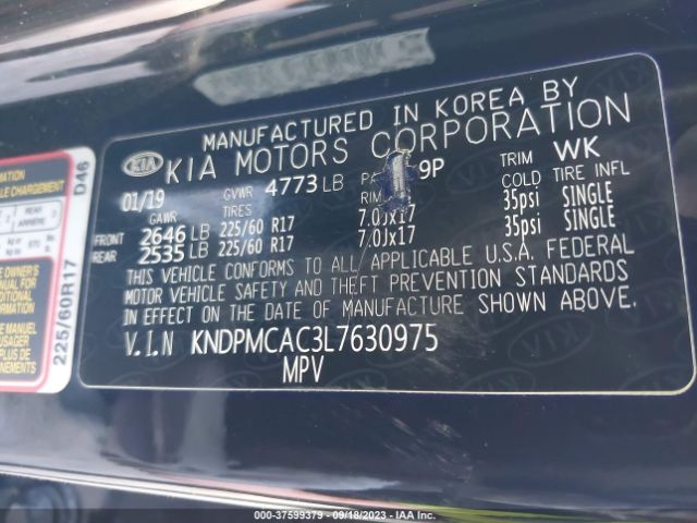 KNDPMCAC3L7630975 KIA Sportage Lx
