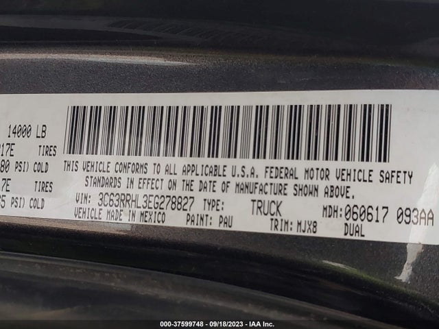 2014 Ram 3500 LCF, VIN: 3C63RRHL3EG278827