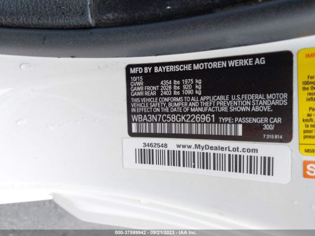WBA3N7C58GK226961 BMW 4 Series 428i