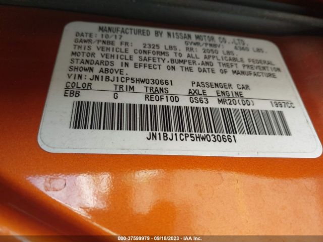 JN1BJ1CP5HW030661 Nissan Rogue Sport Sv