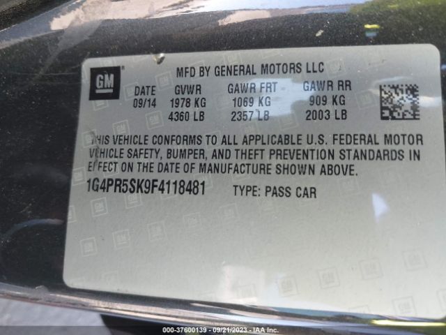 1G4PR5SK9F4118481 Buick Verano Convenience Group