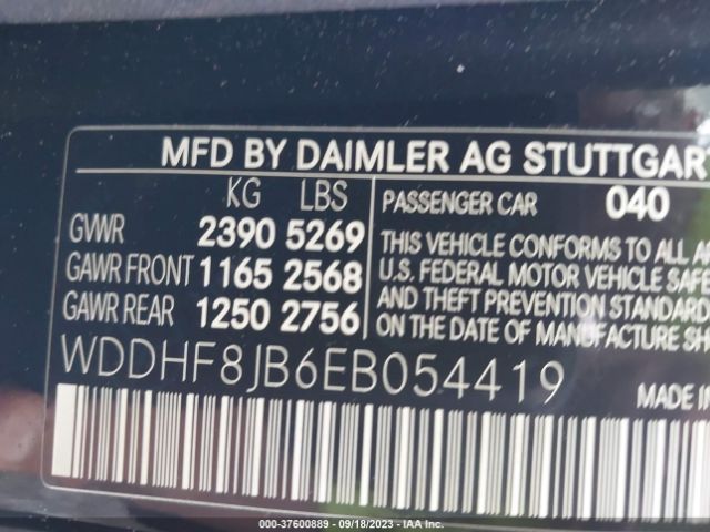 WDDHF8JB6EB054419 Mercedes-Benz E-class E 350