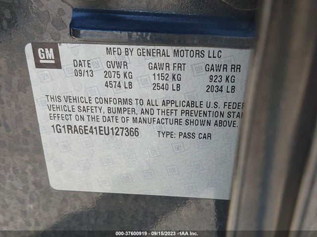Chevrolet Volt 2014 1G1RA6E41EU127366 Image 9