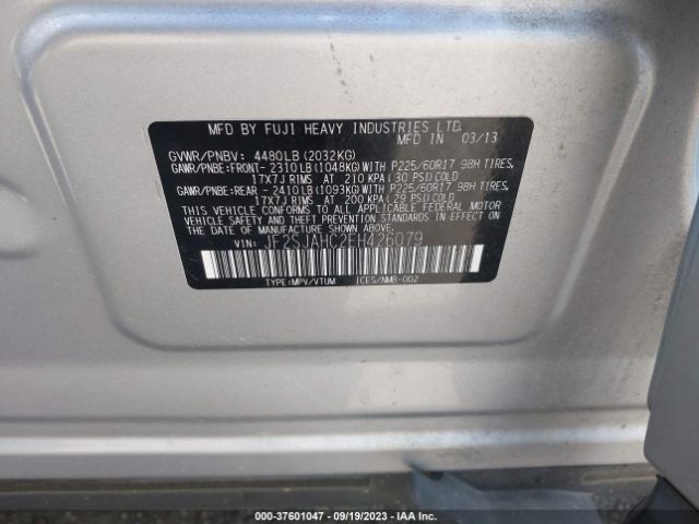 JF2SJAHC2EH426079 Subaru Forester 2.5i Limited