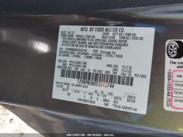 1ZVBP8EM2E5245744 Ford Mustang V6