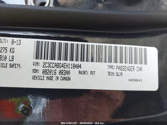 Chrysler 300 300s 2014 2C3CCABG4EH118404 Image 9