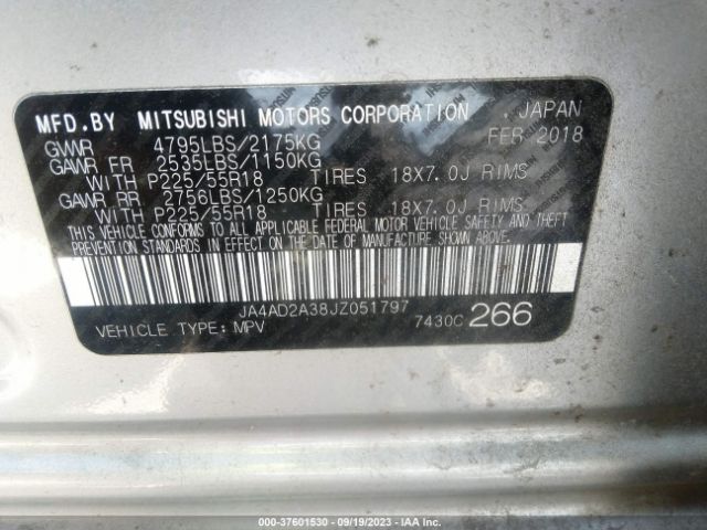 JA4AD2A38JZ051797 Mitsubishi Outlander Es