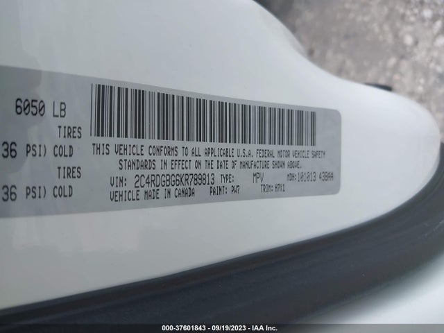 Dodge Grand Caravan Se 2019 2C4RDGBG6KR789813 Image 9