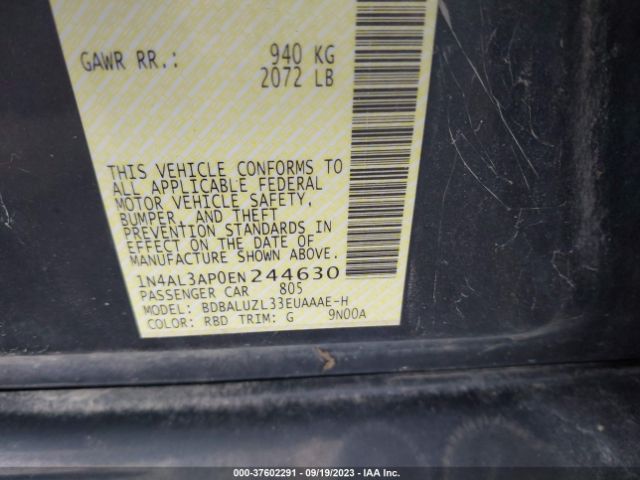 1N4AL3AP0EN244630 Nissan Altima 2.5 Sv