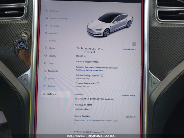 5YJSA1E25GF172204 Tesla Model S 60d/70d/75d/85d/90d