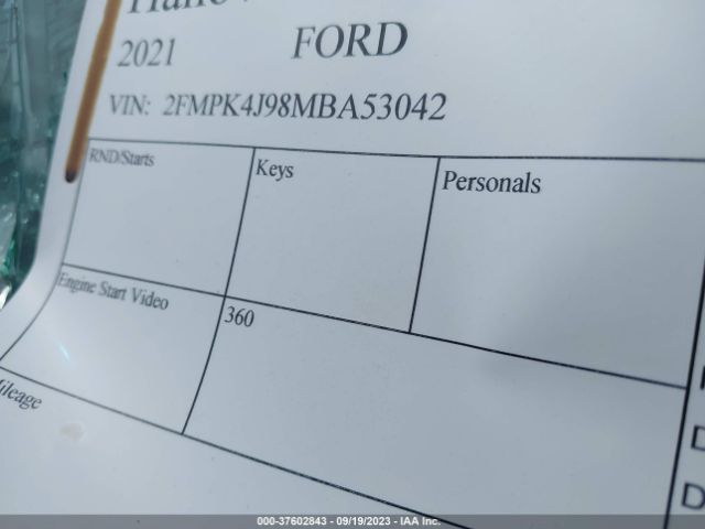 2FMPK4J98MBA53042 Ford Edge Sel/st-line