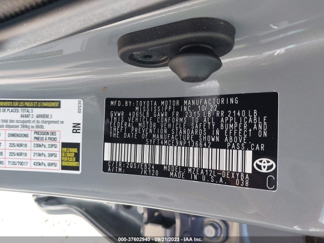 Toyota Corolla Apex Xse 2022 5YFT4MCE9NP136642 Image 9