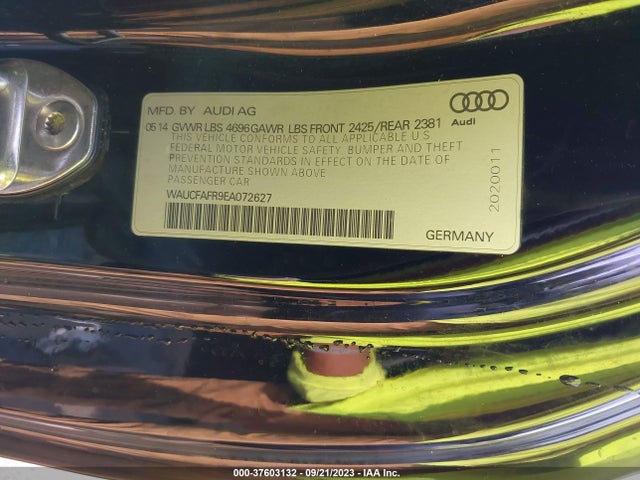 Audi A5 2.0t Premium 2014 WAUCFAFR9EA072627 Image 9