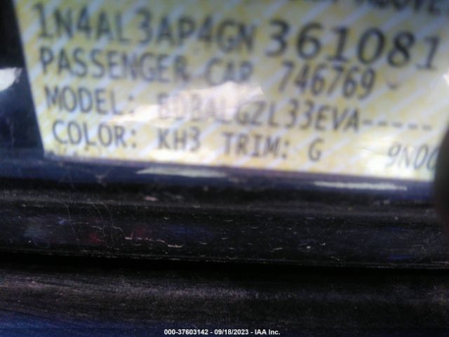 1N4AL3AP4GN361081 Nissan ALTIMA 2.5