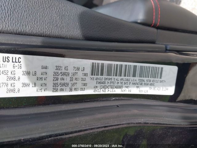 1C4SDHCT6GC466865 Dodge Durango R/t