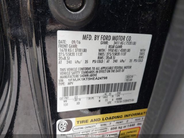 1FMJK1KT5HEA24798 Ford Expedition El Limited