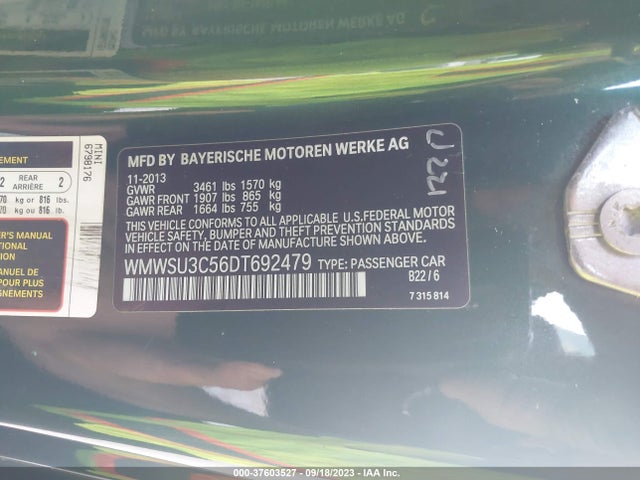 2013 MINI COOPER HARDTOP WMWSU3C56DT692479 Photo 8