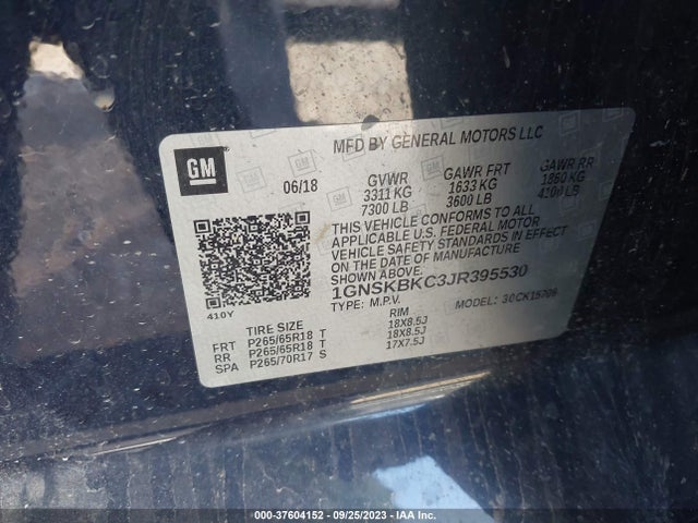 Chevrolet Tahoe Lt 2018 1GNSKBKC3JR395530 Image 9
