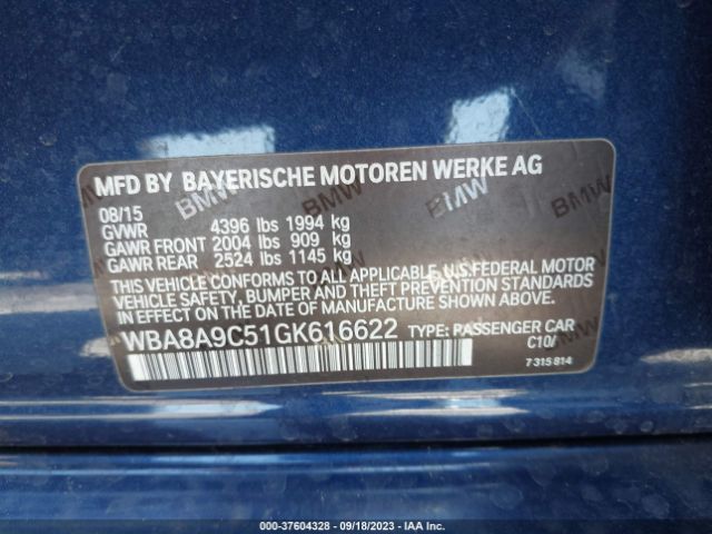 WBA8A9C51GK616622 BMW 3 Series 320i