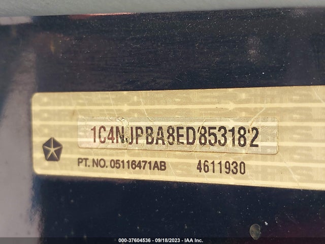 1C4NJPBA8ED853182 Jeep Patriot Altitude
