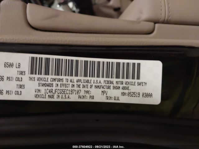 1C4RJFCG5EC197107 Jeep Grand Cherokee Overland