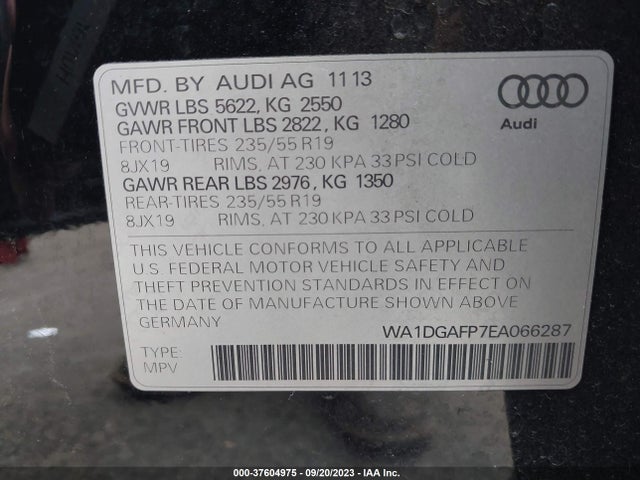 Audi Q5 Premium Plus 2014 WA1DGAFP7EA066287 Image 9
