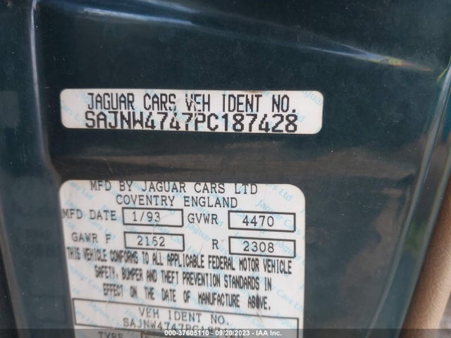 1993 JAGUAR XJS SAJNW4747PC187428 Photo 8