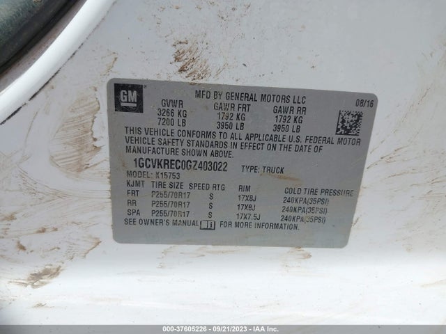 Chevrolet Silverado 1500 Lt 2016 1GCVKREC0GZ403022 Image 9