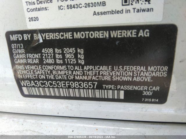 WBA3C3C53EF983657 BMW 3 Series 320i Xdrive