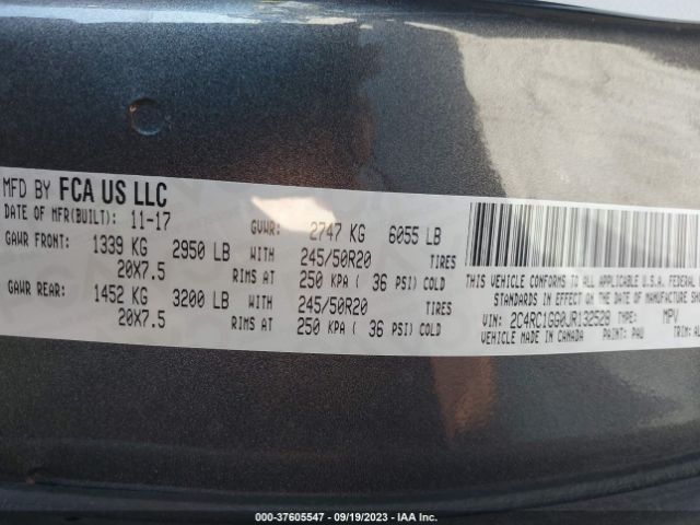 2018 CHRYSLER PACIFICA 2C4RC1GG0JR132528 Photo 8