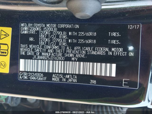 JTJBARBZ5J2162800 Lexus Nx Nx 300