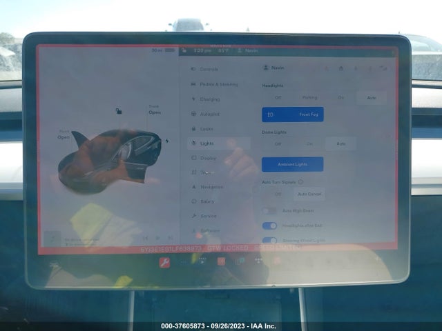 2020 TESLA MODEL 3 LONG RANGE VIN: 5YJ3E1EB1LF638973