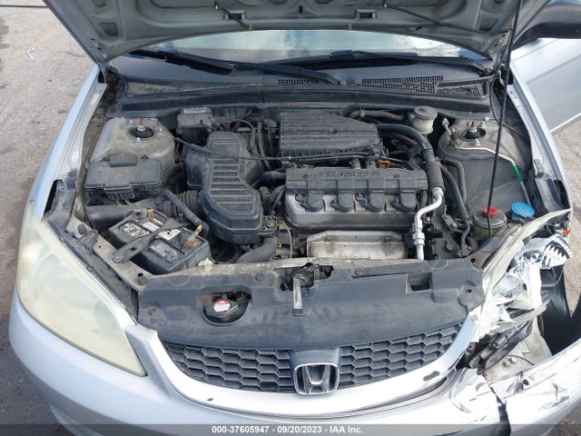 2005 HONDA CIVIC CPE LX VIN: 1HGEM22555L061656