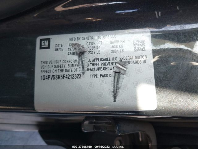 1G4PV5SK5F4212322 Buick Verano