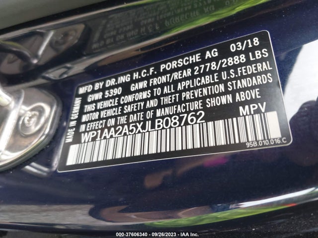 2018 PORSCHE MACAN WP1AA2A5XJLB08762 Photo 8