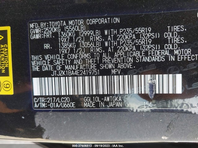 Lexus RX 350 2014 JTJZK1BA4E2419751 Image 9